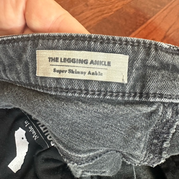 Ag Adriano Goldschmied Black Super Skinny Ankle Jeans 29r Preowned EUC - Picture 2 of 9